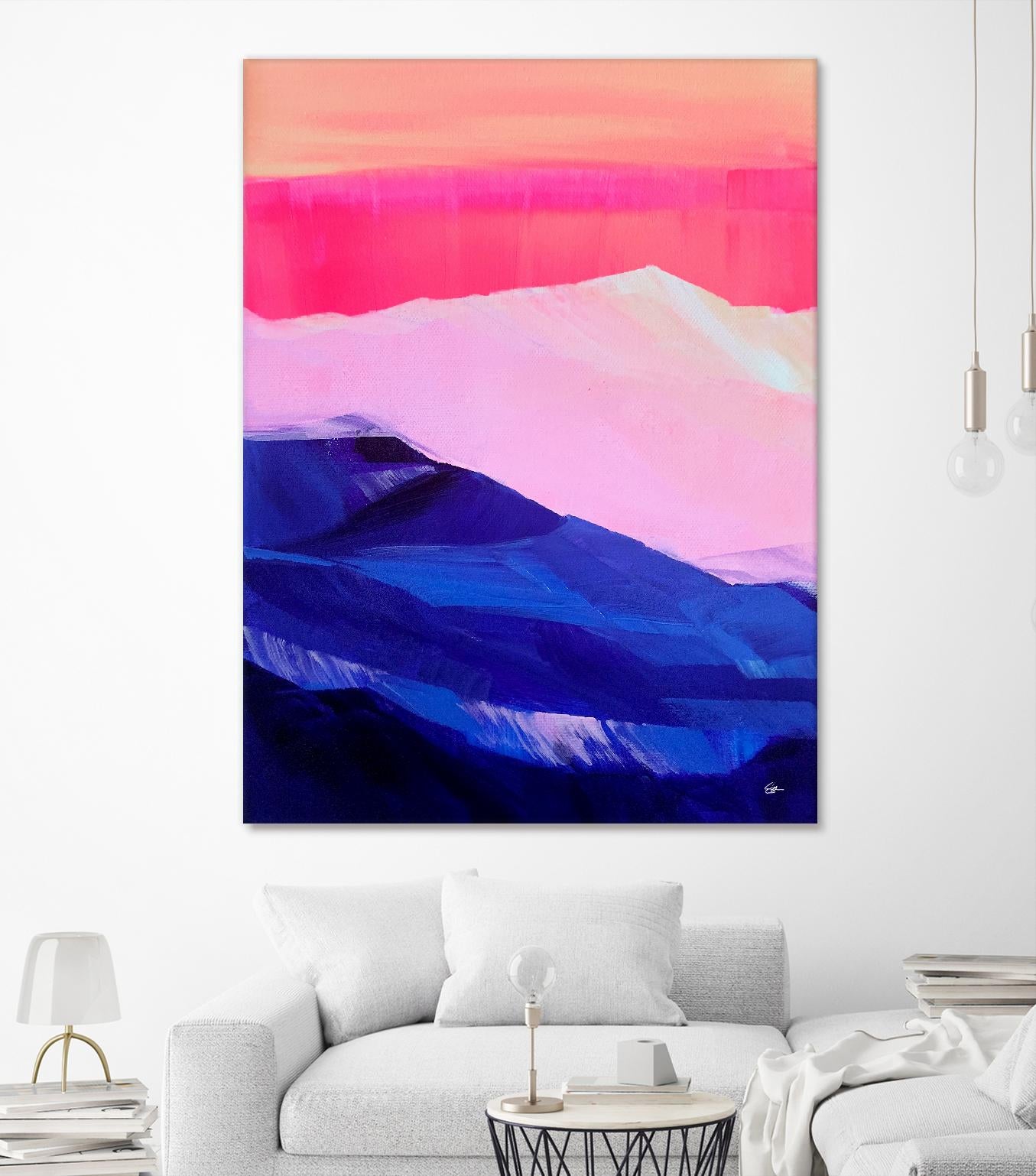 Hot Pink Morning by Sarah Capps on GIANT ART