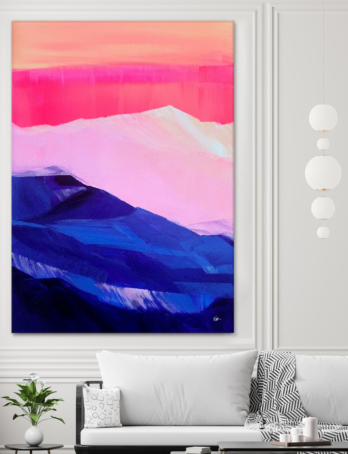 Hot Pink Morning by Sarah Capps on GIANT ART