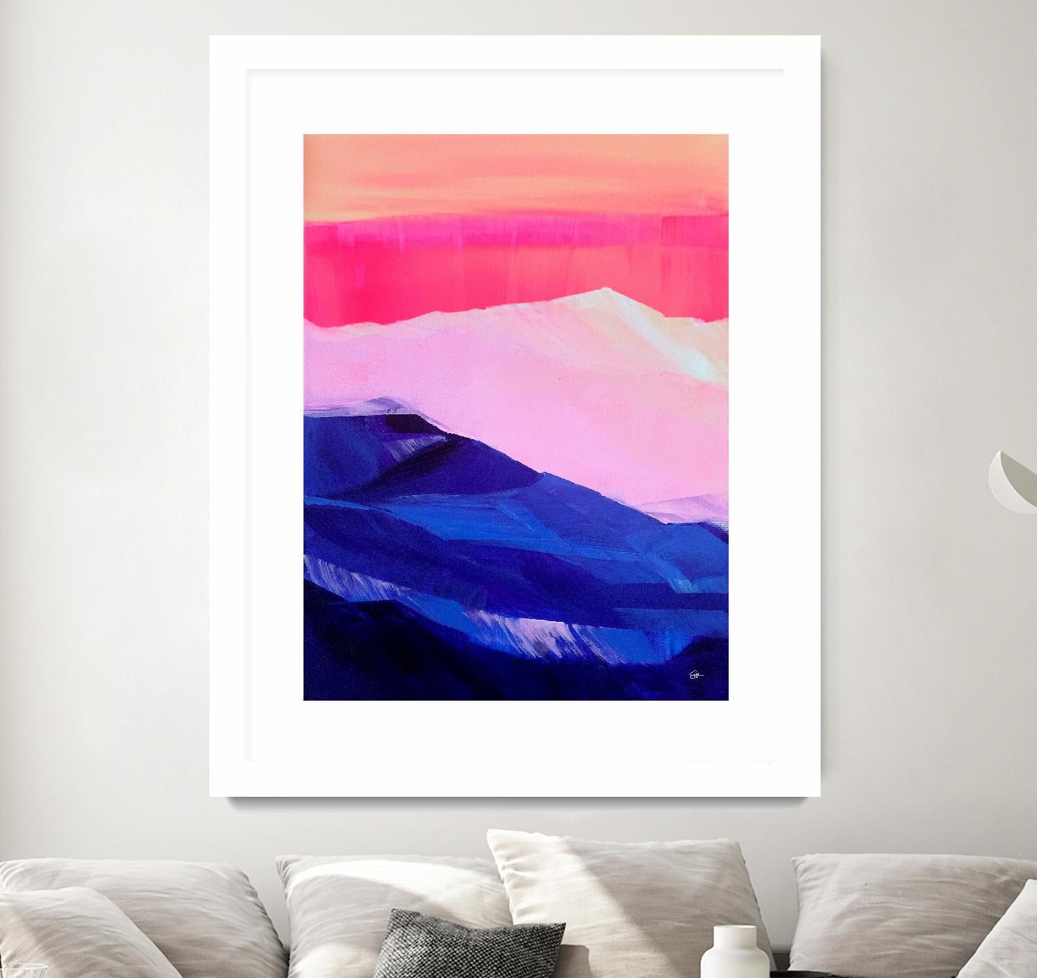 Hot Pink Morning by Sarah Capps on GIANT ART