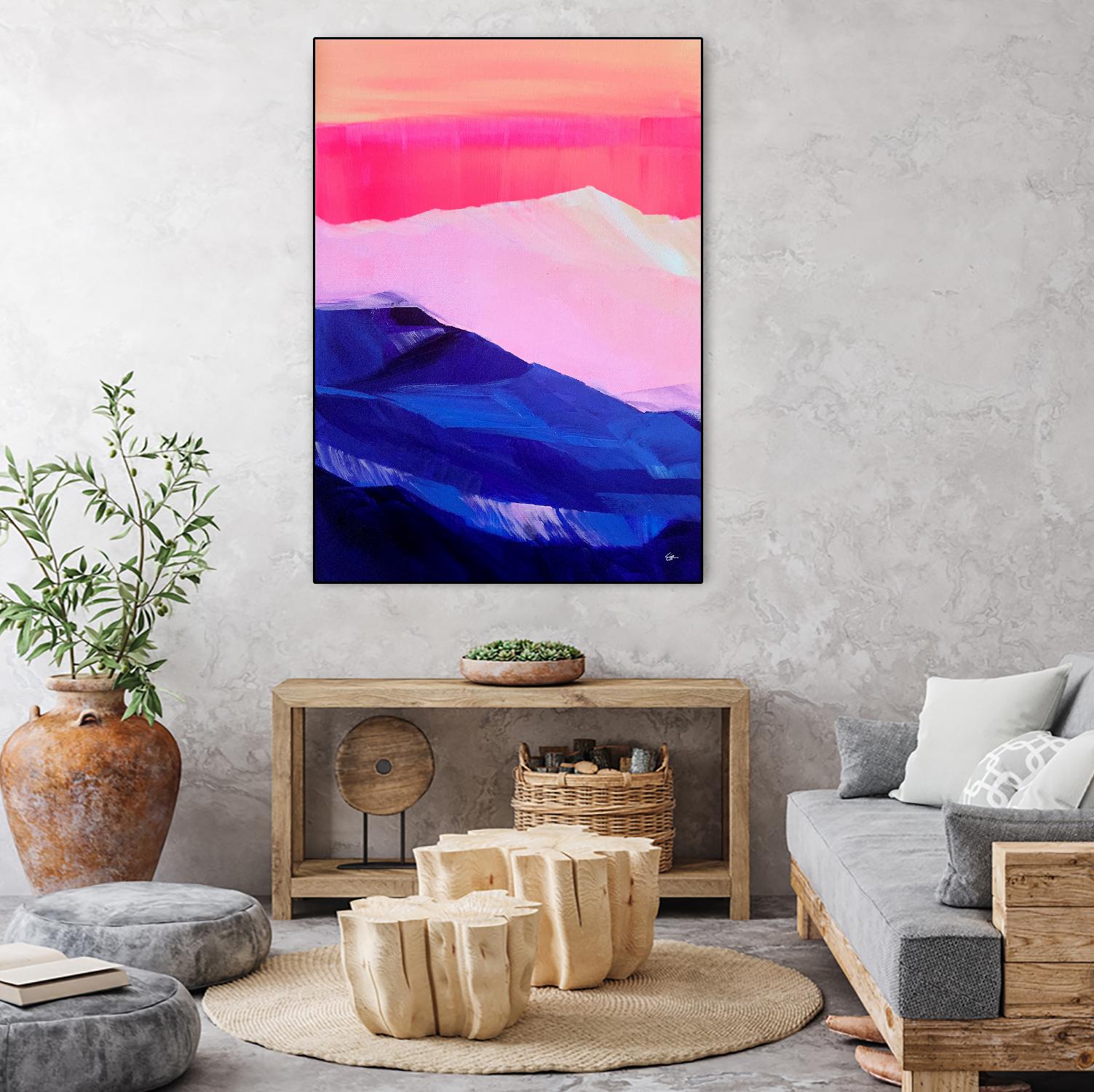 Hot Pink Morning by Sarah Capps on GIANT ART