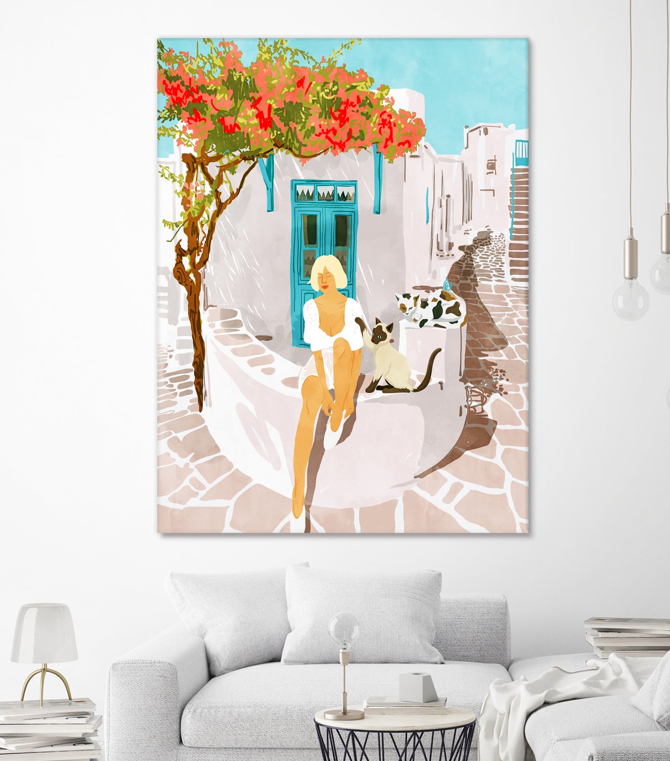 Greek Vacay by 83 Orange on GIANT ART - orange costal vacation