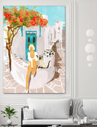 Greek Vacay by 83 Orange on GIANT ART - orange costal vacation