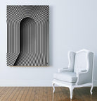 Hidden door by Divin Creador on GIANT ART - white black & white 