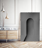 Hidden door by Divin Creador on GIANT ART - white black & white 