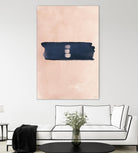 Blush & Navy Shapes II Contemporary Art Study by Nordic Print Studio on GIANT ART