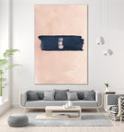 Blush & Navy Shapes II Contemporary Art Study by Nordic Print Studio on GIANT ART