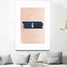 Blush & Navy Shapes II Contemporary Art Study by Nordic Print Studio on GIANT ART