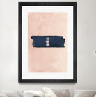 Blush & Navy Shapes II Contemporary Art Study by Nordic Print Studio on GIANT ART