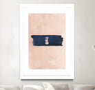 Blush & Navy Shapes II Contemporary Art Study by Nordic Print Studio on GIANT ART