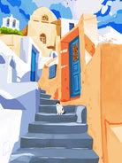 Cat in Greece by 83  Oranges on GIANT ART - orange digital greece