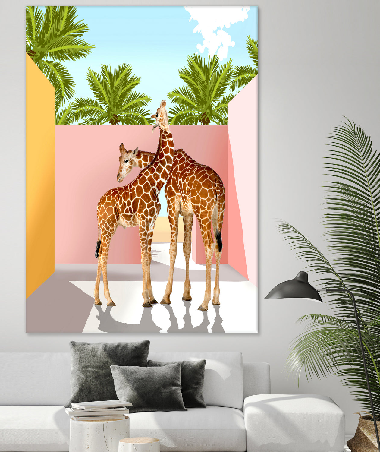 Giraffe Villa by 83 oranges on GIANT ART - multi digital giraffe