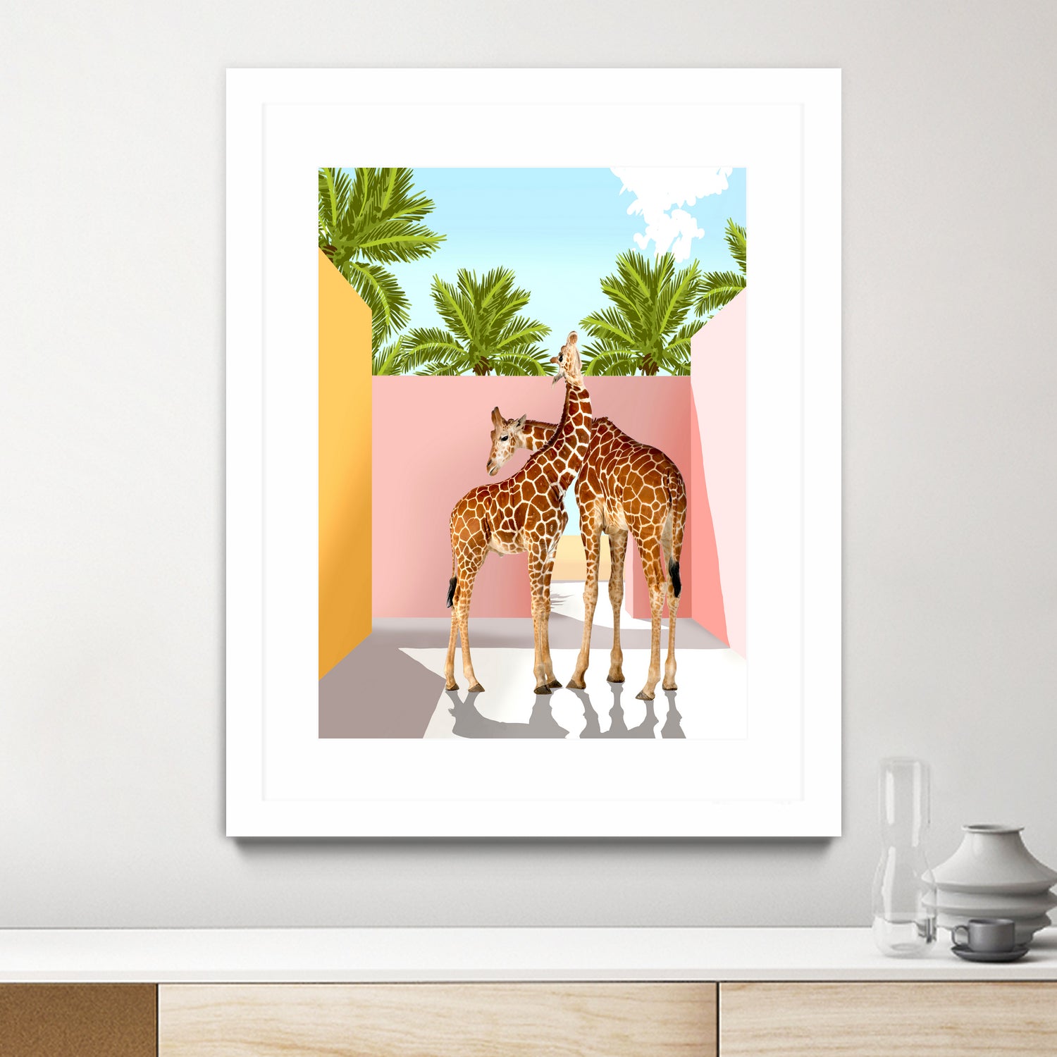 Giraffe Villa by 83 oranges on GIANT ART - multi digital giraffe