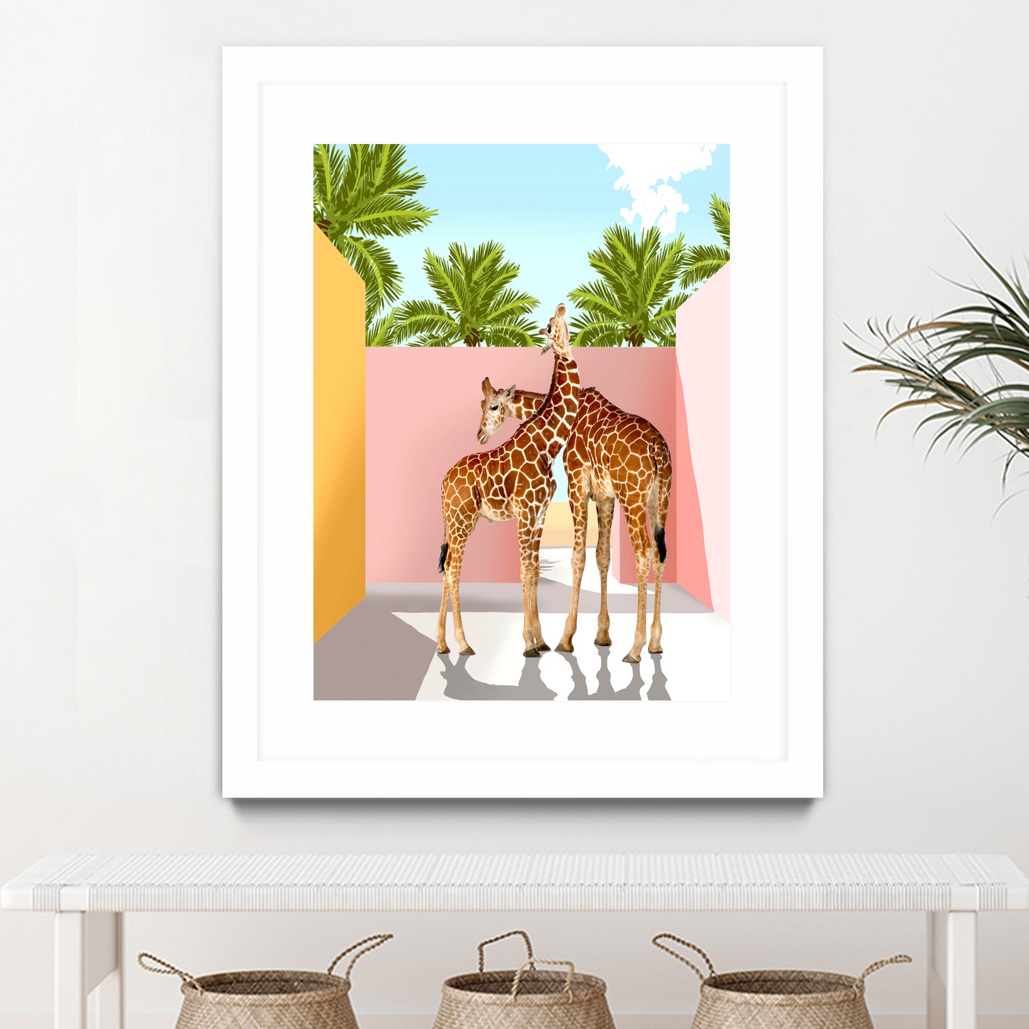 Giraffe Villa by 83 oranges on GIANT ART - multi digital giraffe