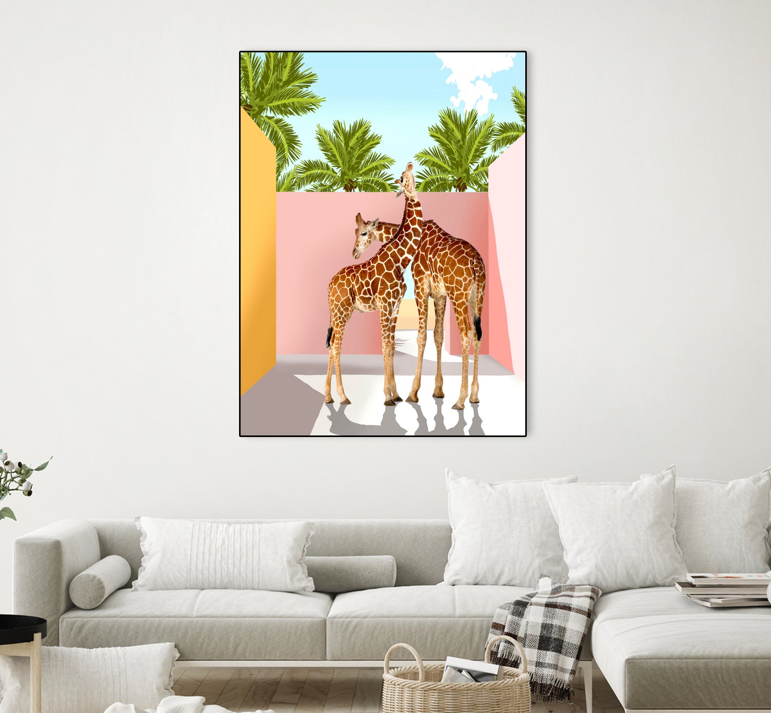 Giraffe Villa by 83 oranges on GIANT ART - multi digital giraffe