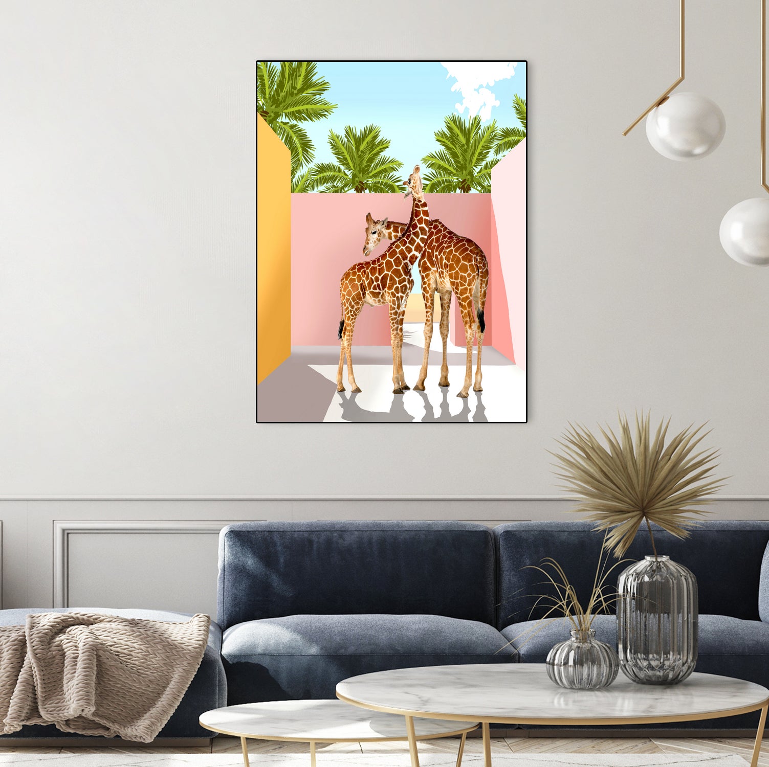 Giraffe Villa by 83 oranges on GIANT ART - multi digital giraffe