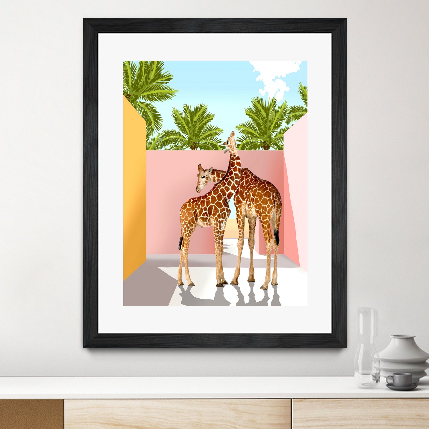 Giraffe Villa by 83 oranges on GIANT ART - multi digital giraffe