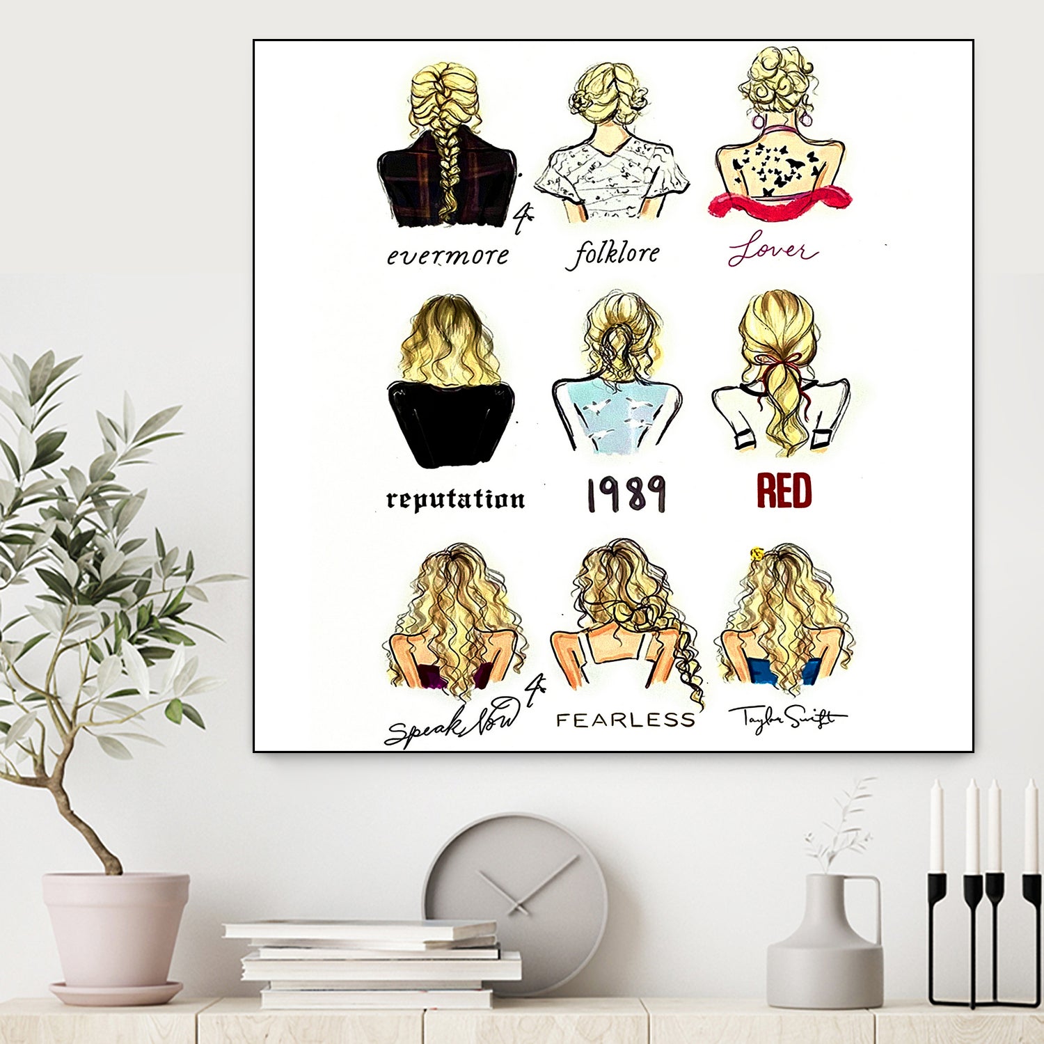 Taylor Swift Full Albums Poster by The Joker on GIANT ART