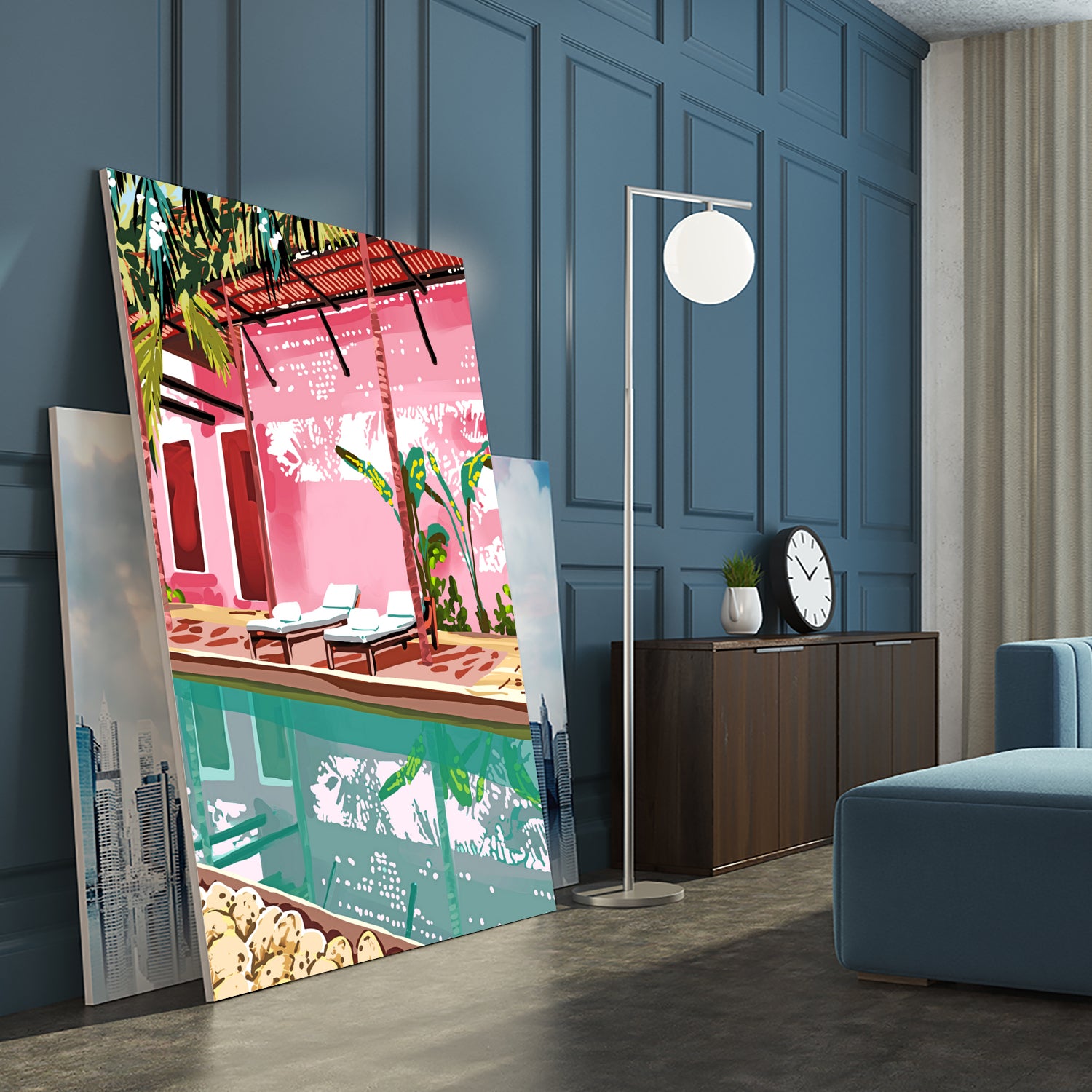 Vacay Villa by 83 oranges on GIANT ART - pink digital pool