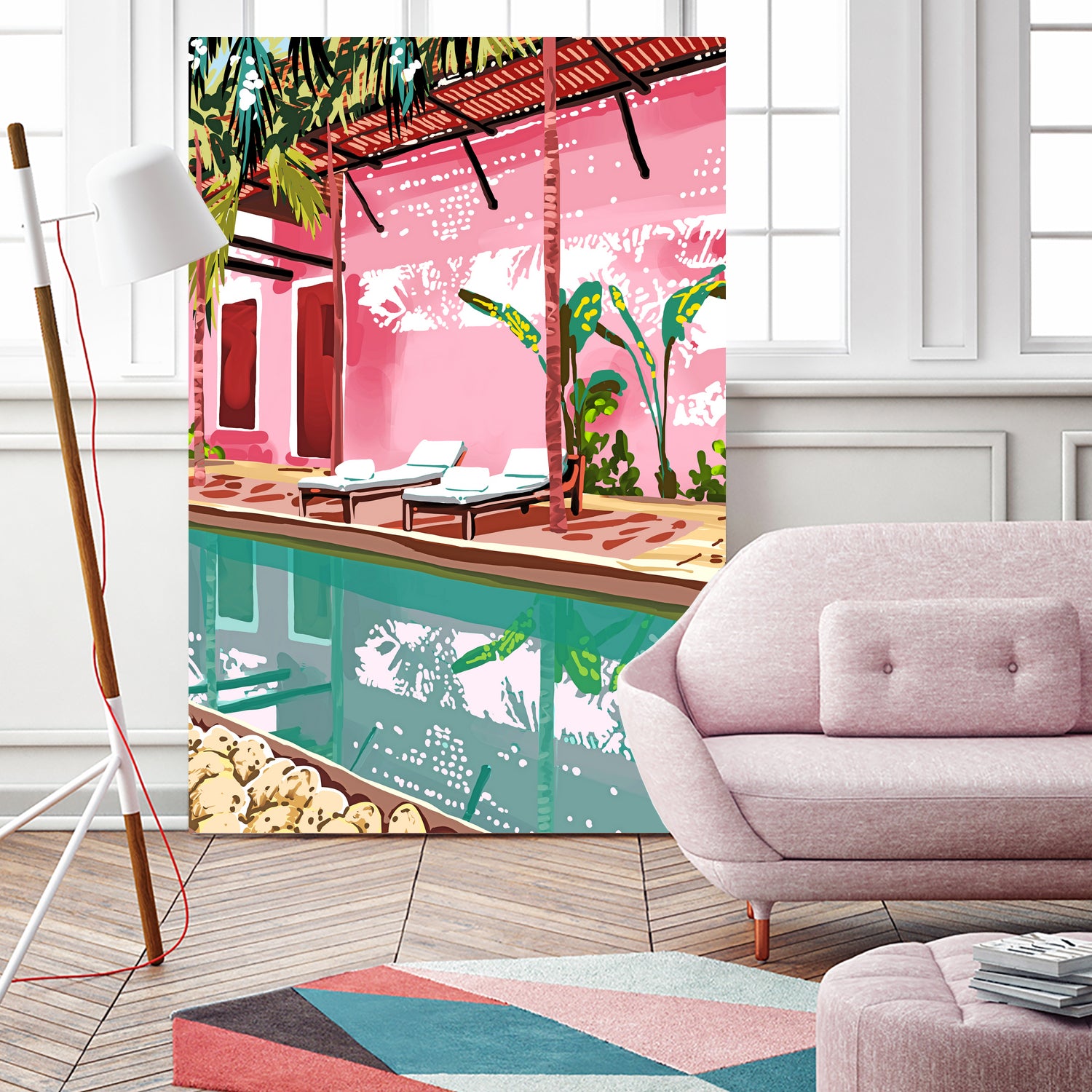 Vacay Villa by 83 oranges on GIANT ART - pink digital pool