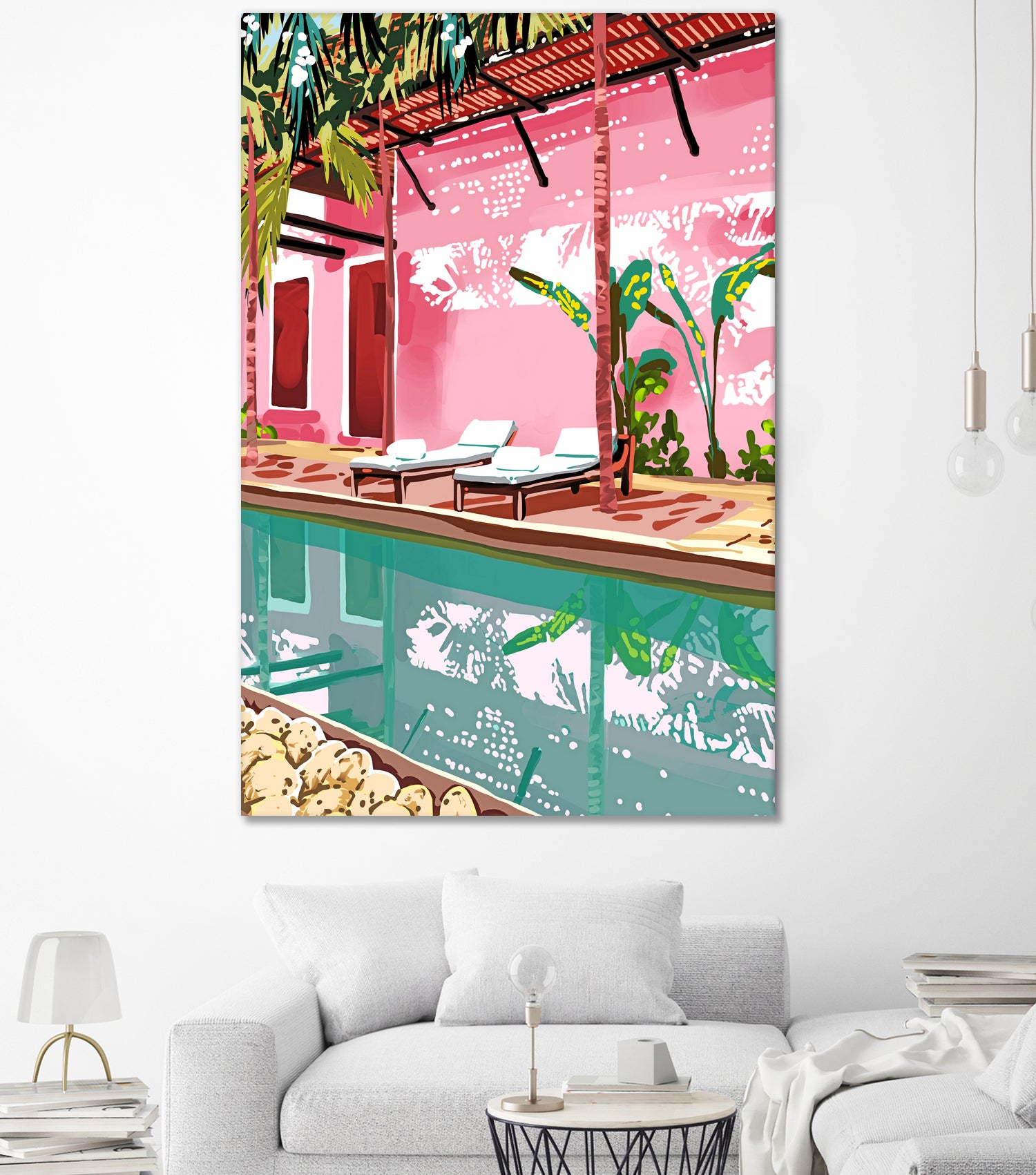 Vacay Villa by 83 oranges on GIANT ART - pink digital pool