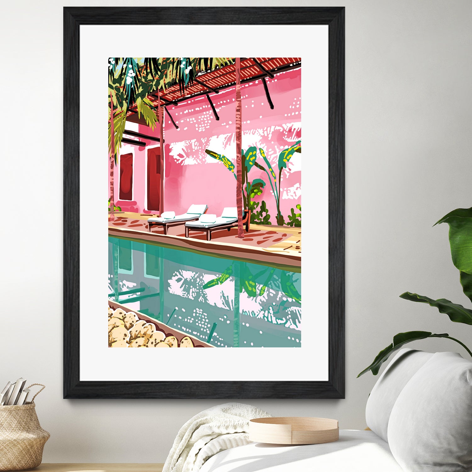 Vacay Villa by 83 oranges on GIANT ART - pink digital pool