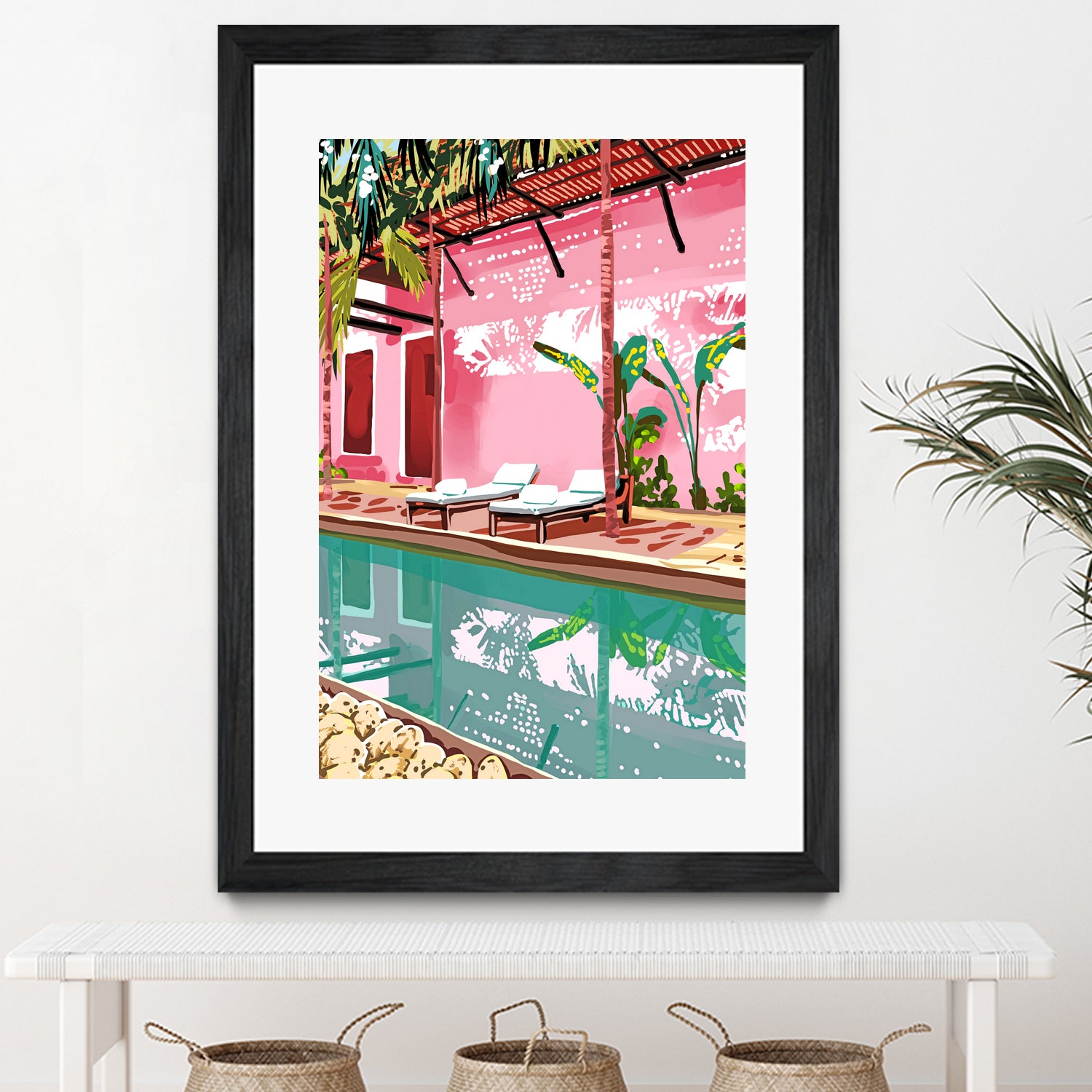 Vacay Villa by 83 oranges on GIANT ART - pink digital pool