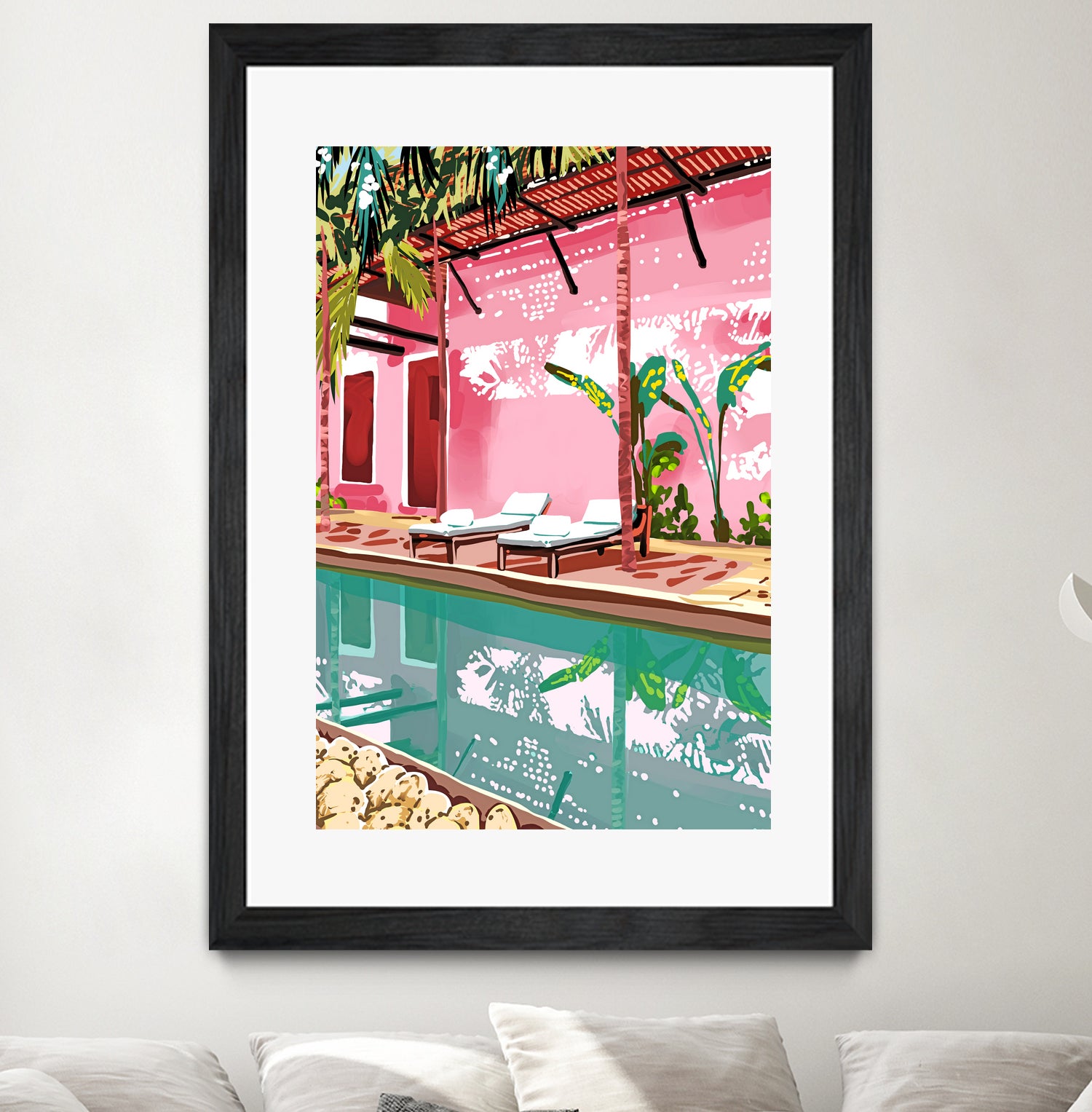 Vacay Villa by 83 oranges on GIANT ART - pink digital pool