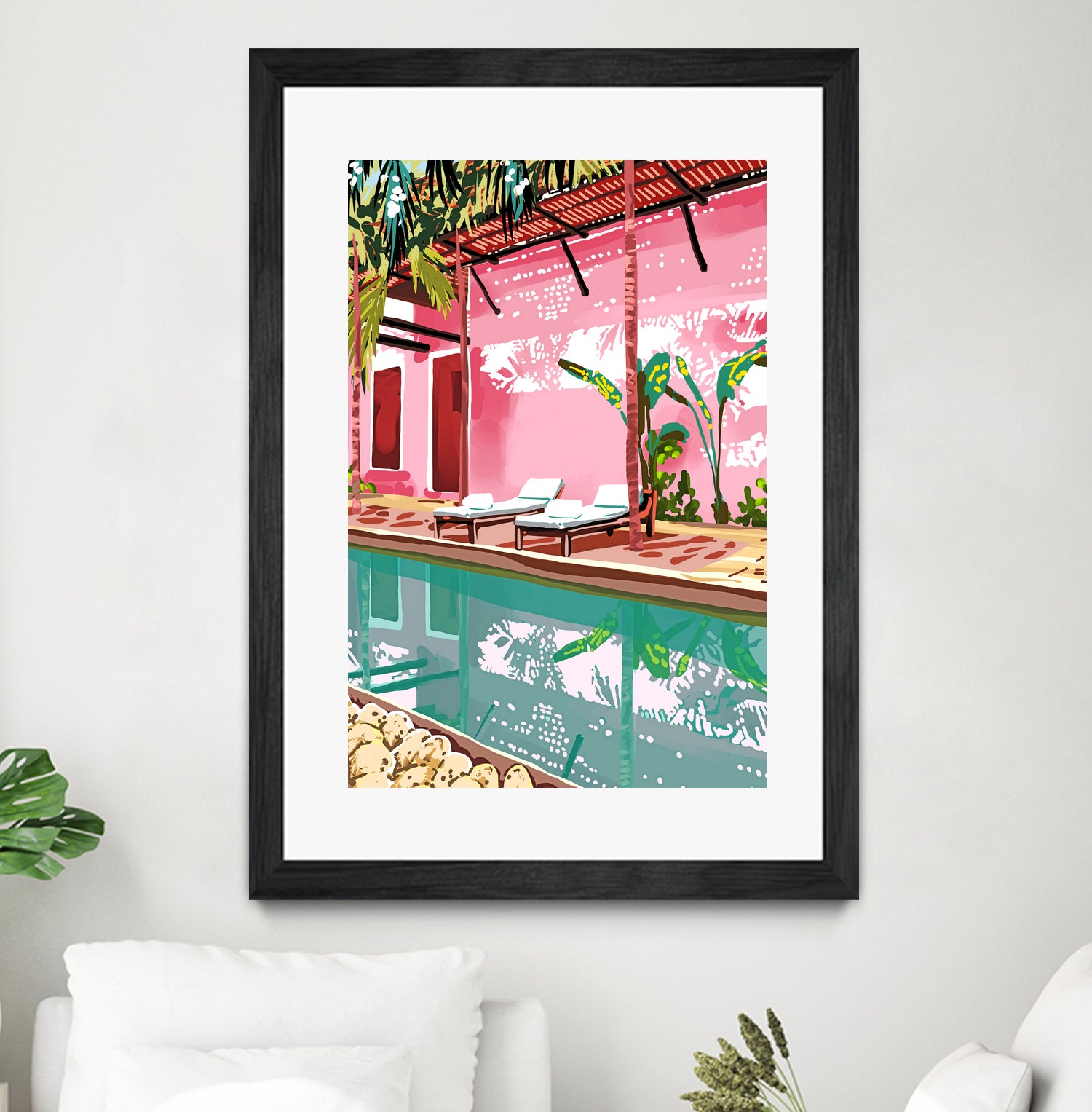 Vacay Villa by 83 oranges on GIANT ART - pink digital pool