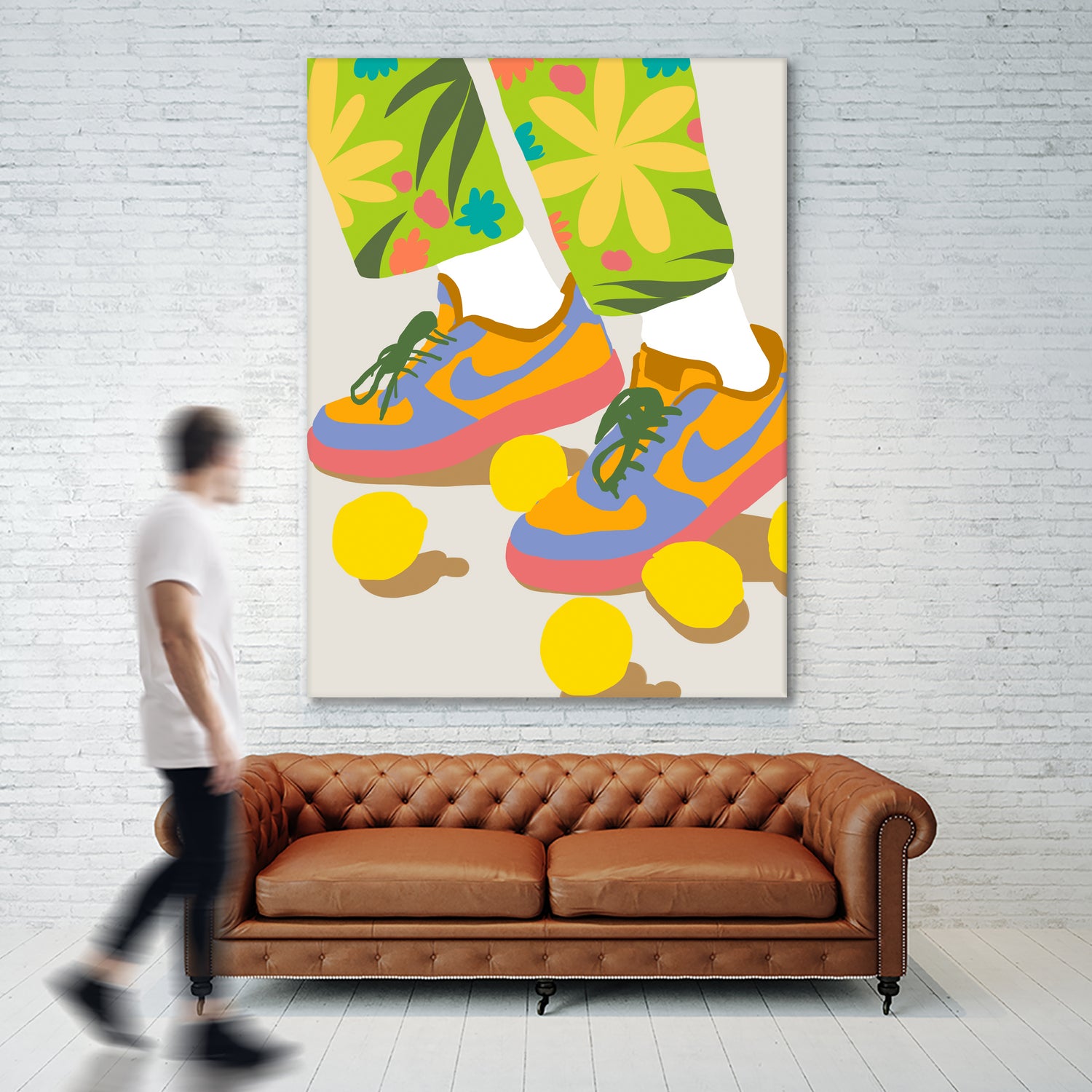 Easy Peasy Lemon Squeezy by 83 oranges on GIANT ART - orange digital rollerskates