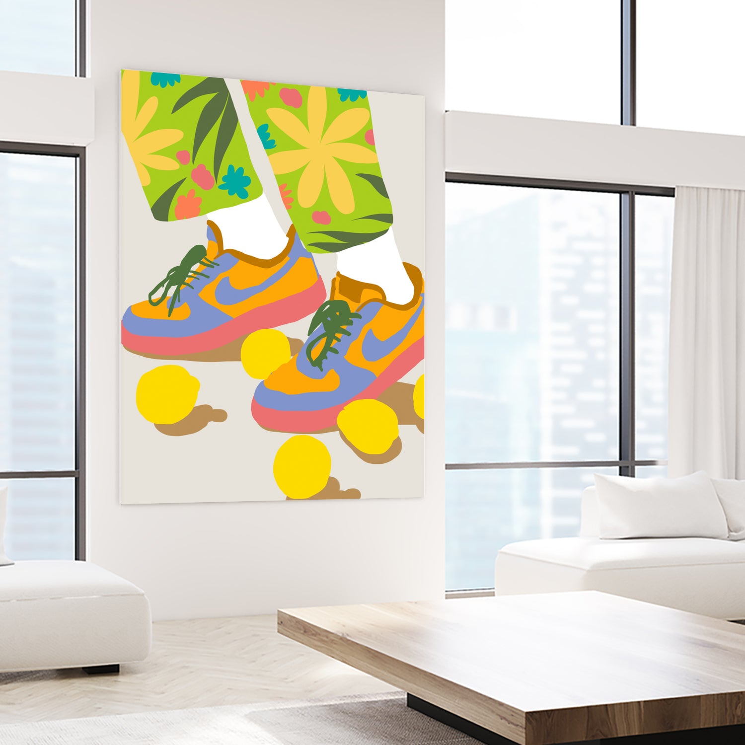 Easy Peasy Lemon Squeezy by 83 oranges on GIANT ART - orange digital rollerskates