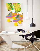 Easy Peasy Lemon Squeezy by 83 oranges on GIANT ART - orange digital rollerskates