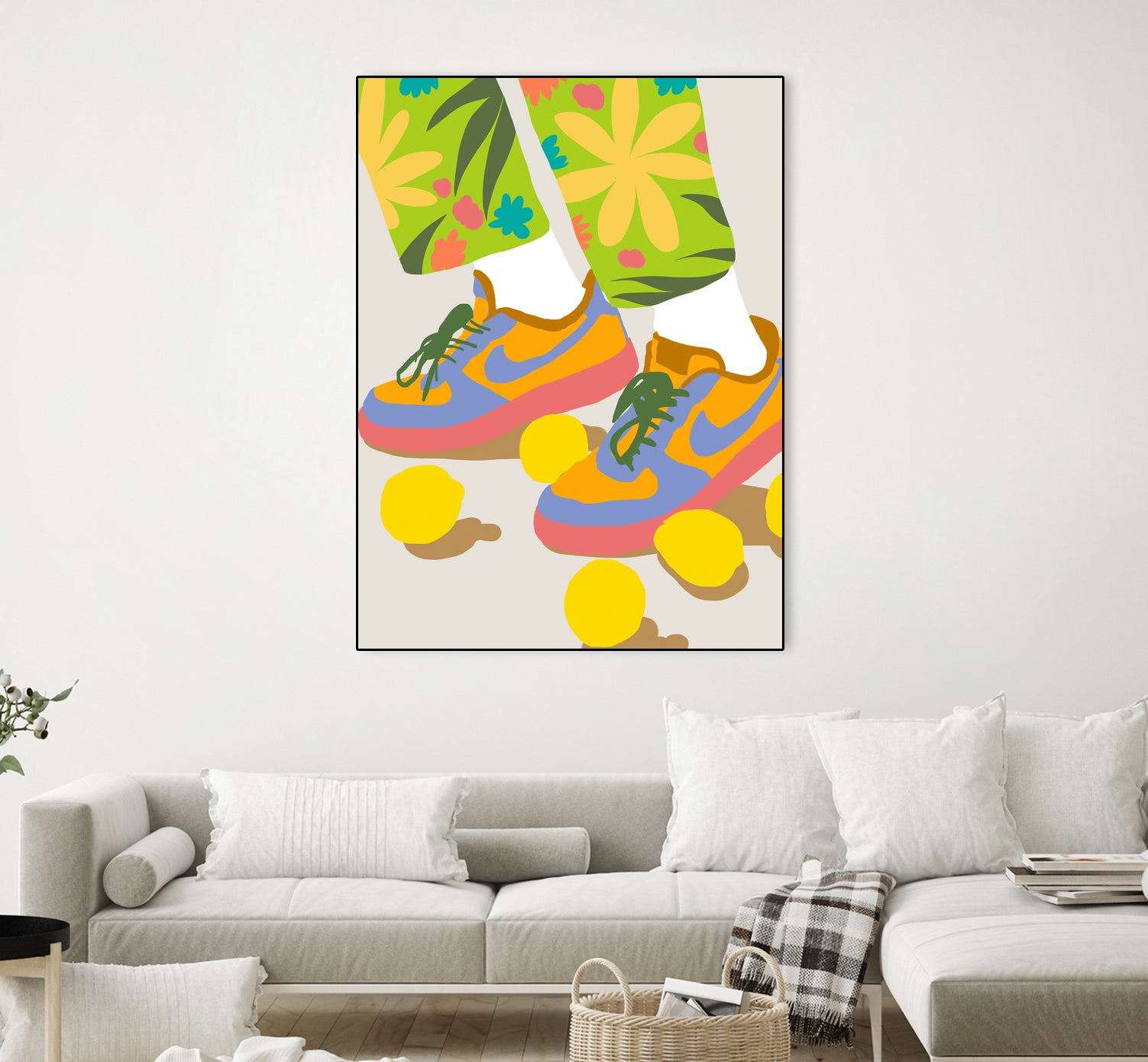 Easy Peasy Lemon Squeezy by 83 oranges on GIANT ART - orange digital rollerskates