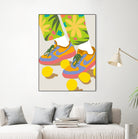 Easy Peasy Lemon Squeezy by 83 oranges on GIANT ART - orange digital rollerskates