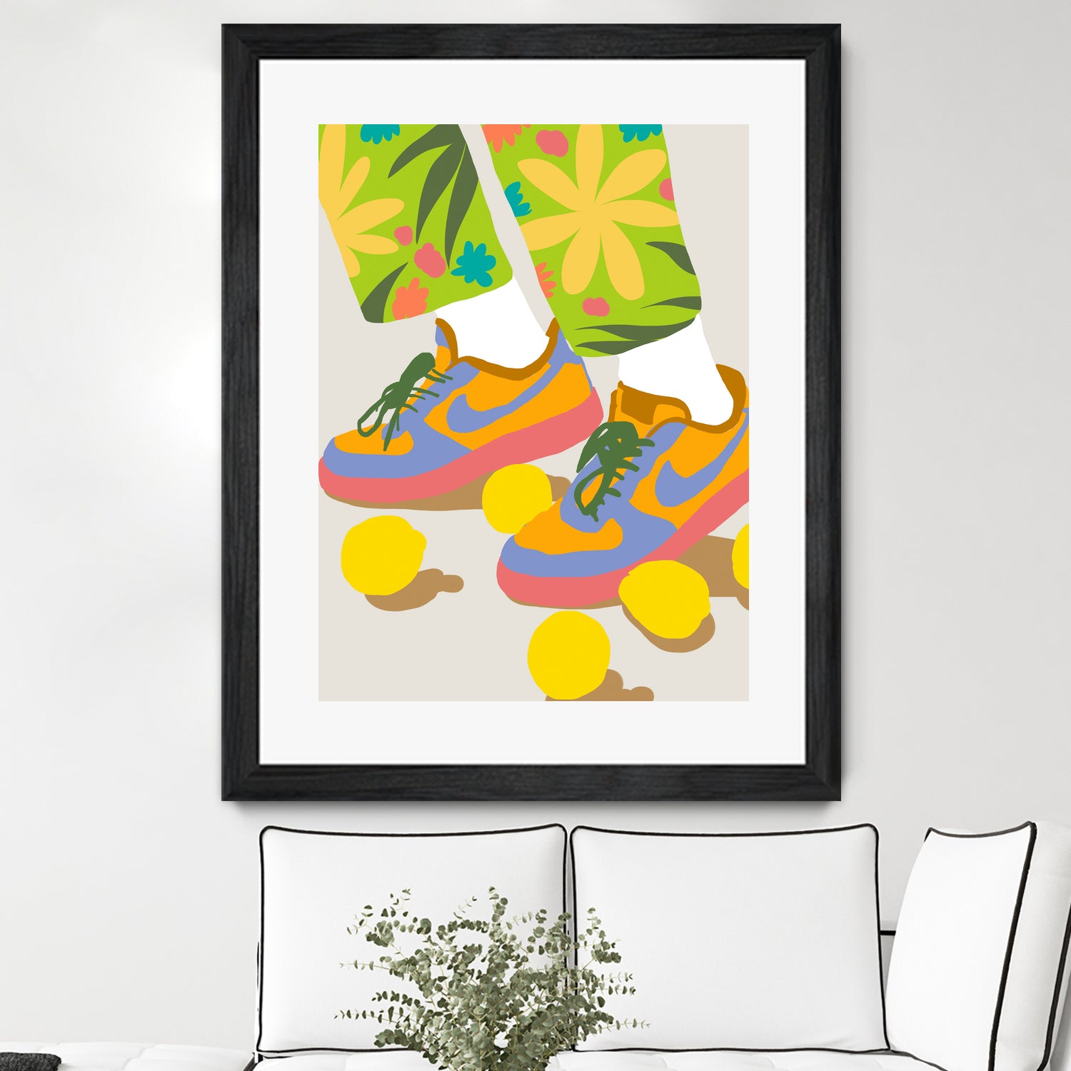 Easy Peasy Lemon Squeezy by 83 oranges on GIANT ART - orange digital rollerskates