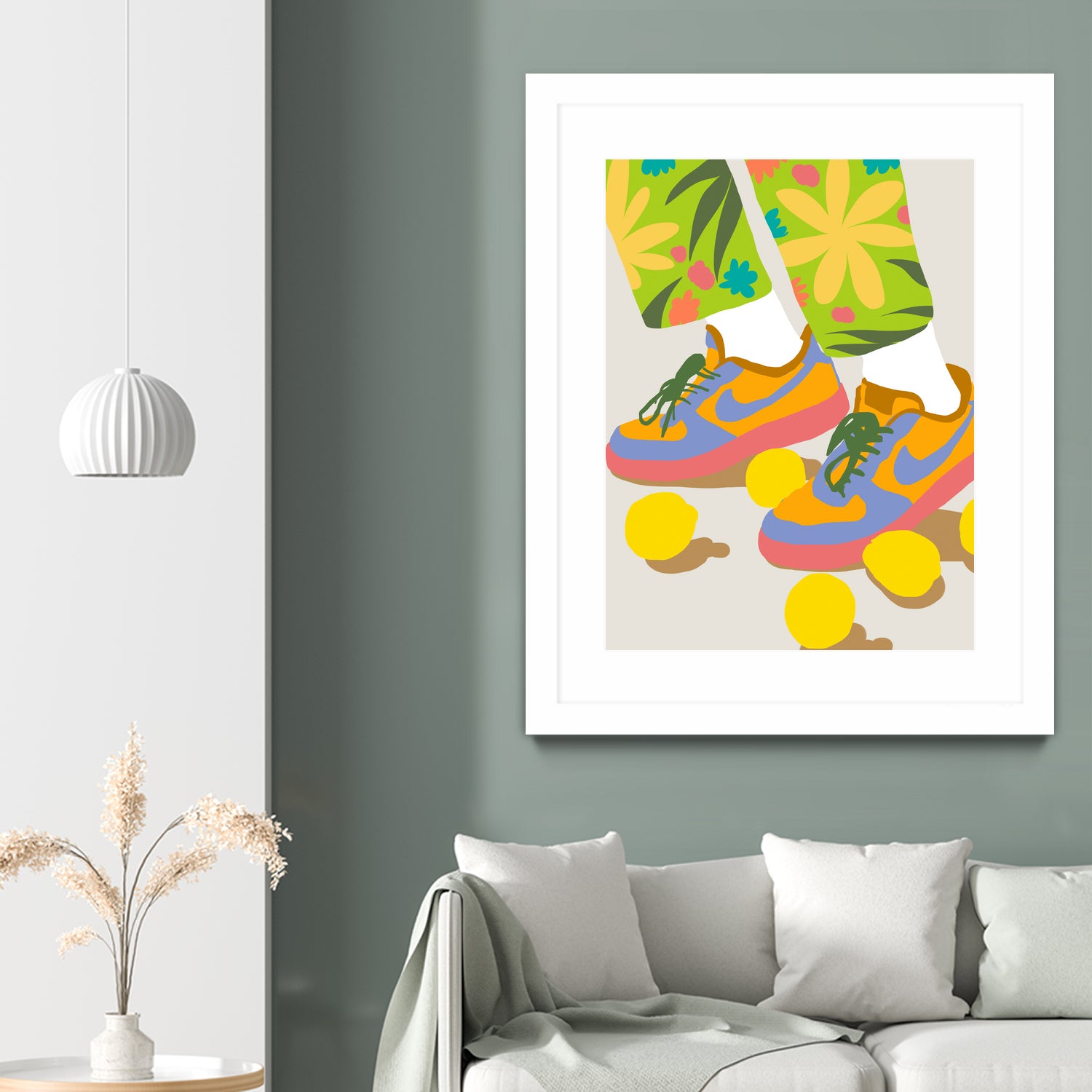 Easy Peasy Lemon Squeezy by 83 oranges on GIANT ART - orange digital rollerskates