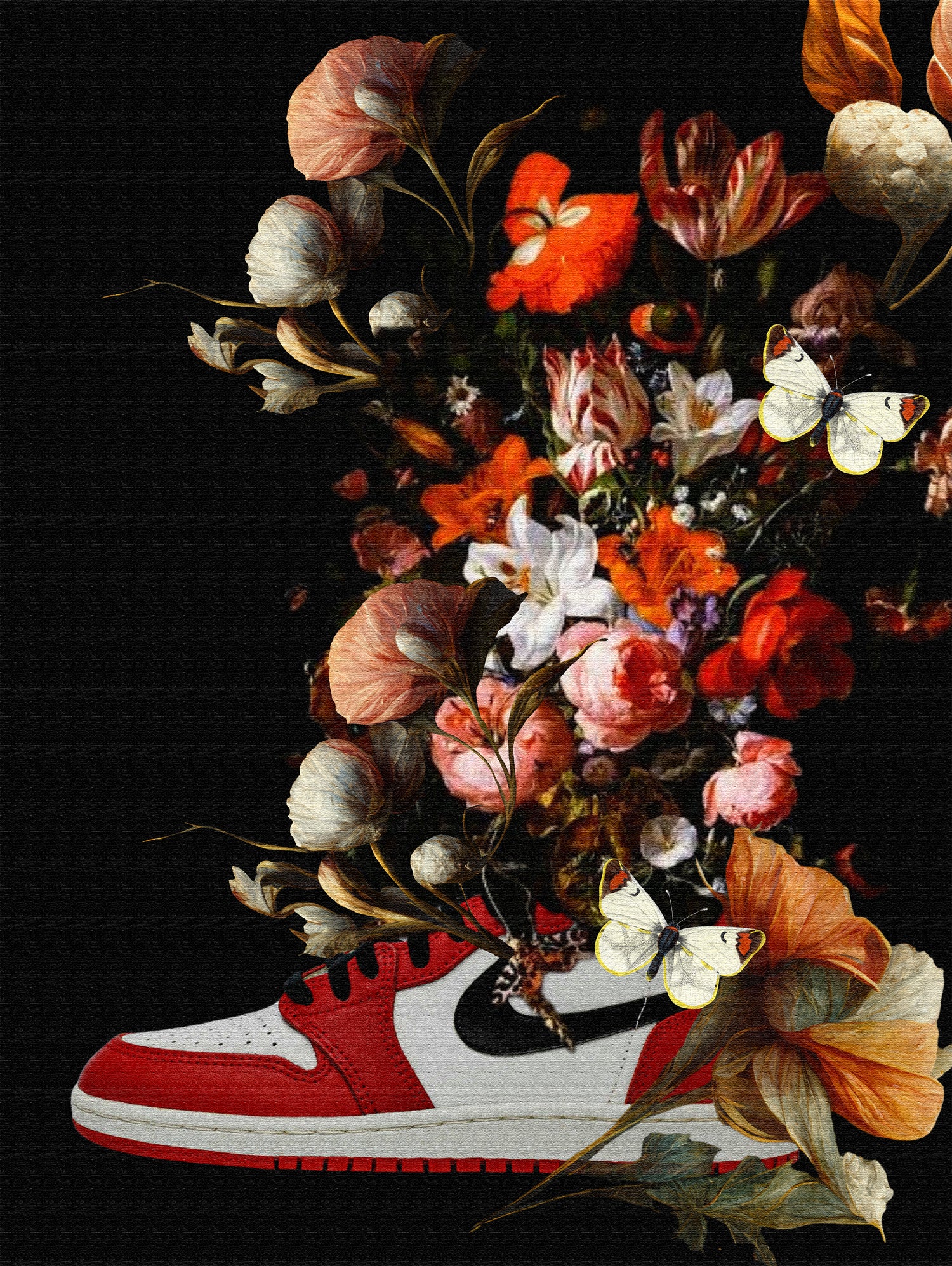 Air Jordan Flowers by Edson Ramos on GIANT ART