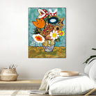 Marios Van Gogh Flower Vase by Edson Ramos on GIANT ART