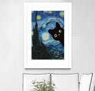 Starry Night Cat by Edson Ramos on GIANT ART