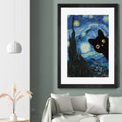 Starry Night Cat by Edson Ramos on GIANT ART