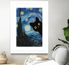 Starry Night Cat by Edson Ramos on GIANT ART