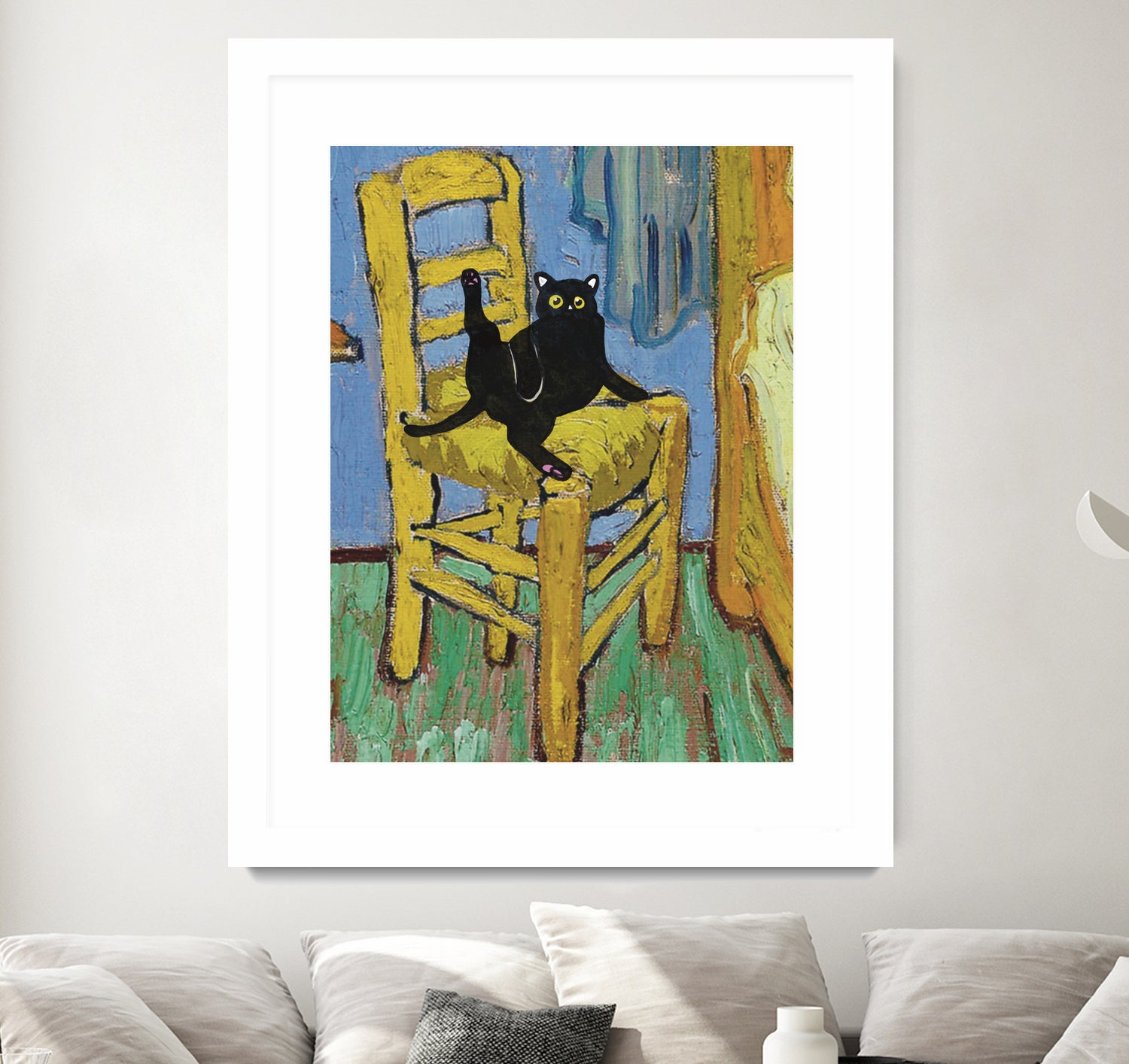 Cat on a Chair by Edson Ramos on GIANT ART