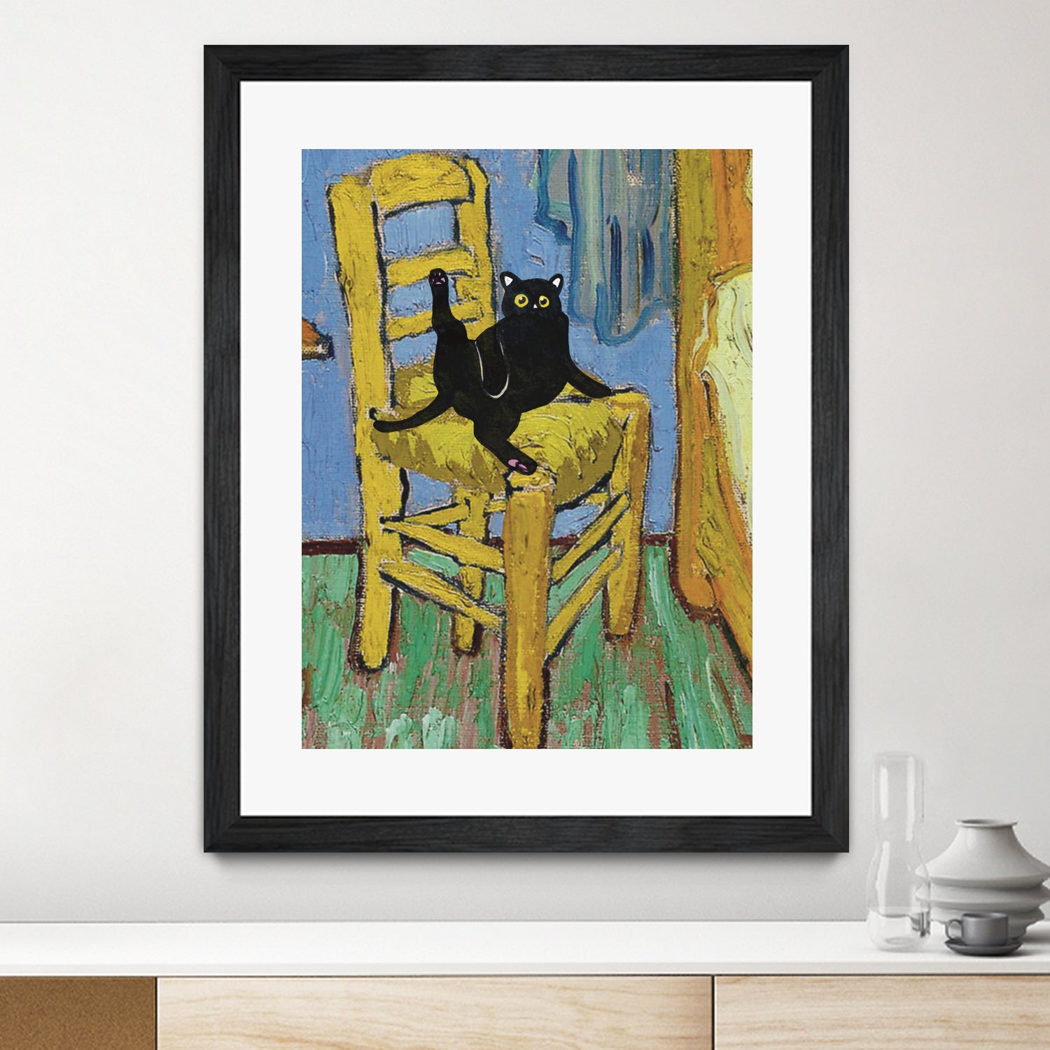 Cat on a Chair by Edson Ramos on GIANT ART