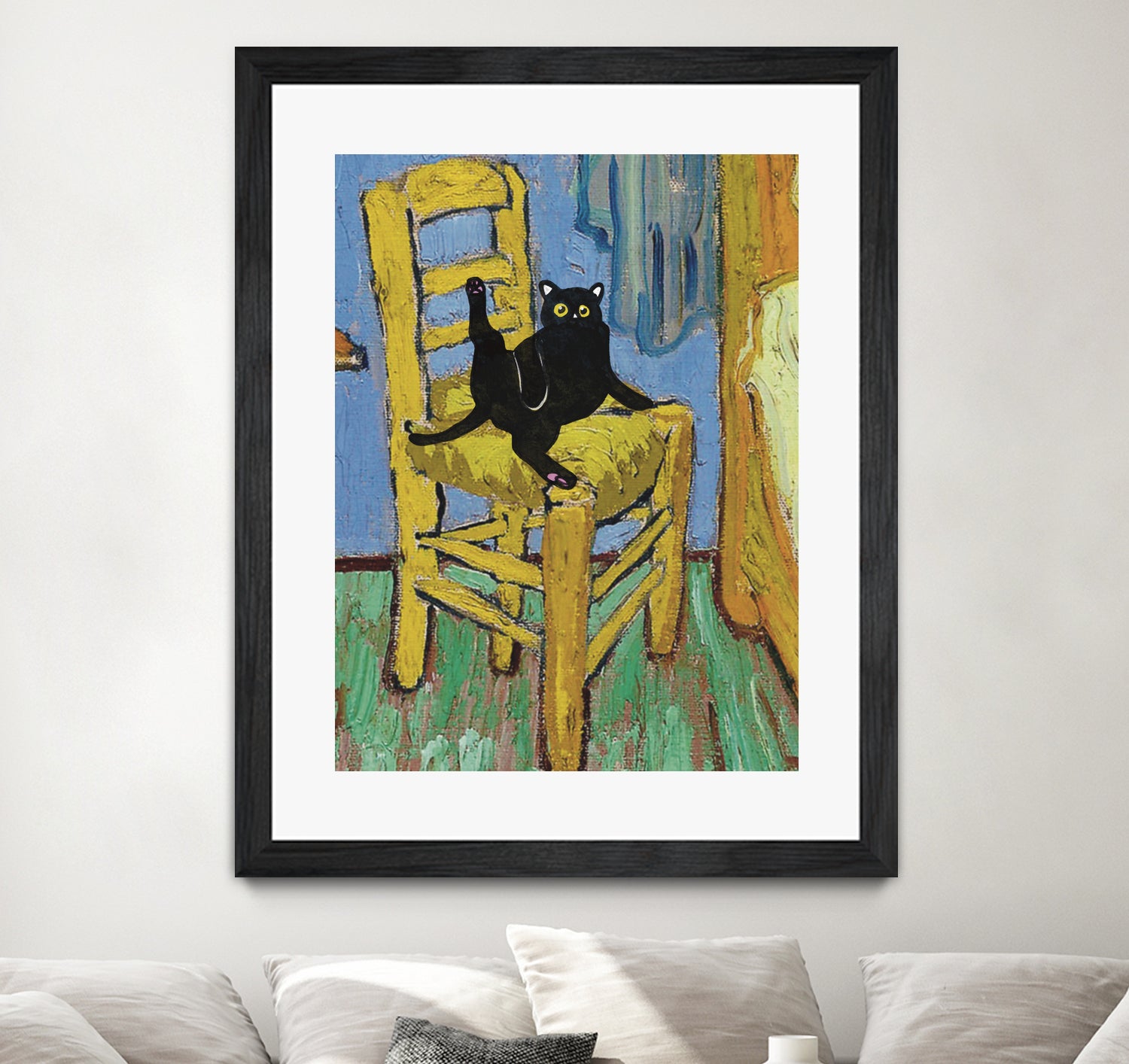 Cat on a Chair by Edson Ramos on GIANT ART