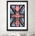 english flag skull by Sergio Marques on GIANT ART - red mixed media