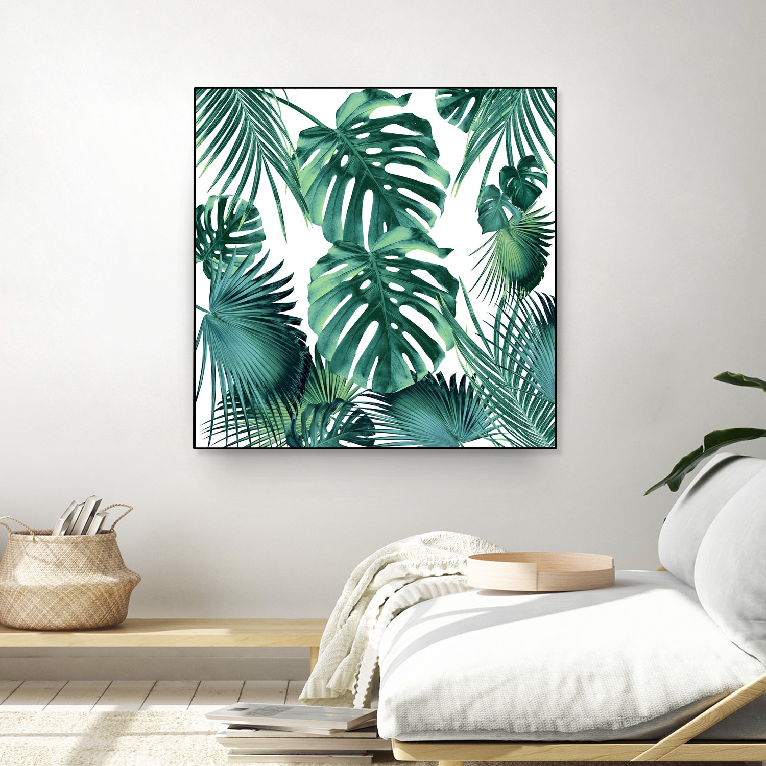 Tropical Summer Leaves Jungle Pattern #1 #tropical #decor by Anita & Bella Jantz on GIANT ART - green photo illustration