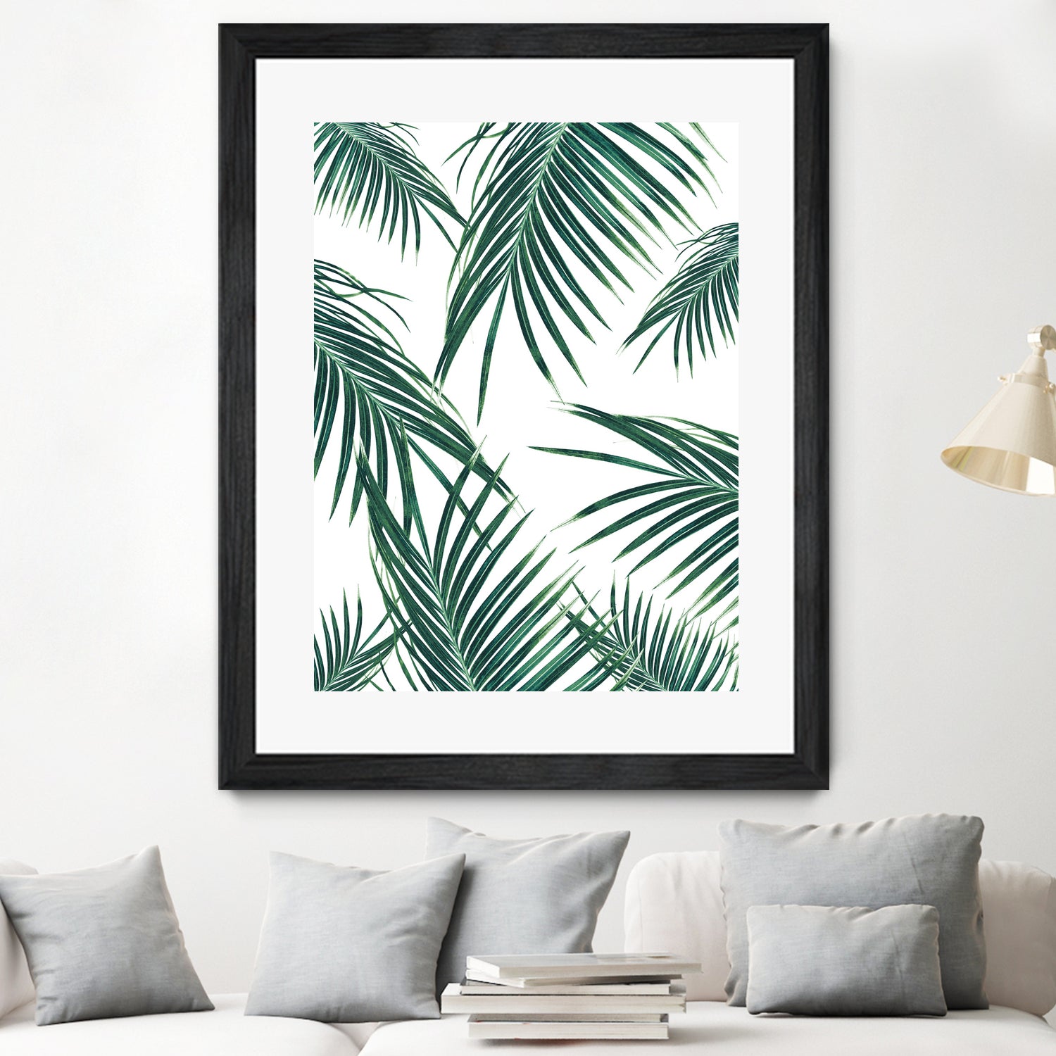 Green Palm Leaves Dream #2 #tropical #decor #art by Anita & Bella Jantz on GIANT ART - green photo illustration