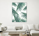 Green Palm Leaves Dream #2 #tropical #decor #art by Anita & Bella Jantz on GIANT ART - green photo illustration