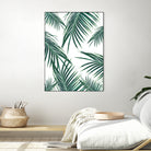 Green Palm Leaves Dream #2 #tropical #decor #art by Anita & Bella Jantz on GIANT ART - green photo illustration