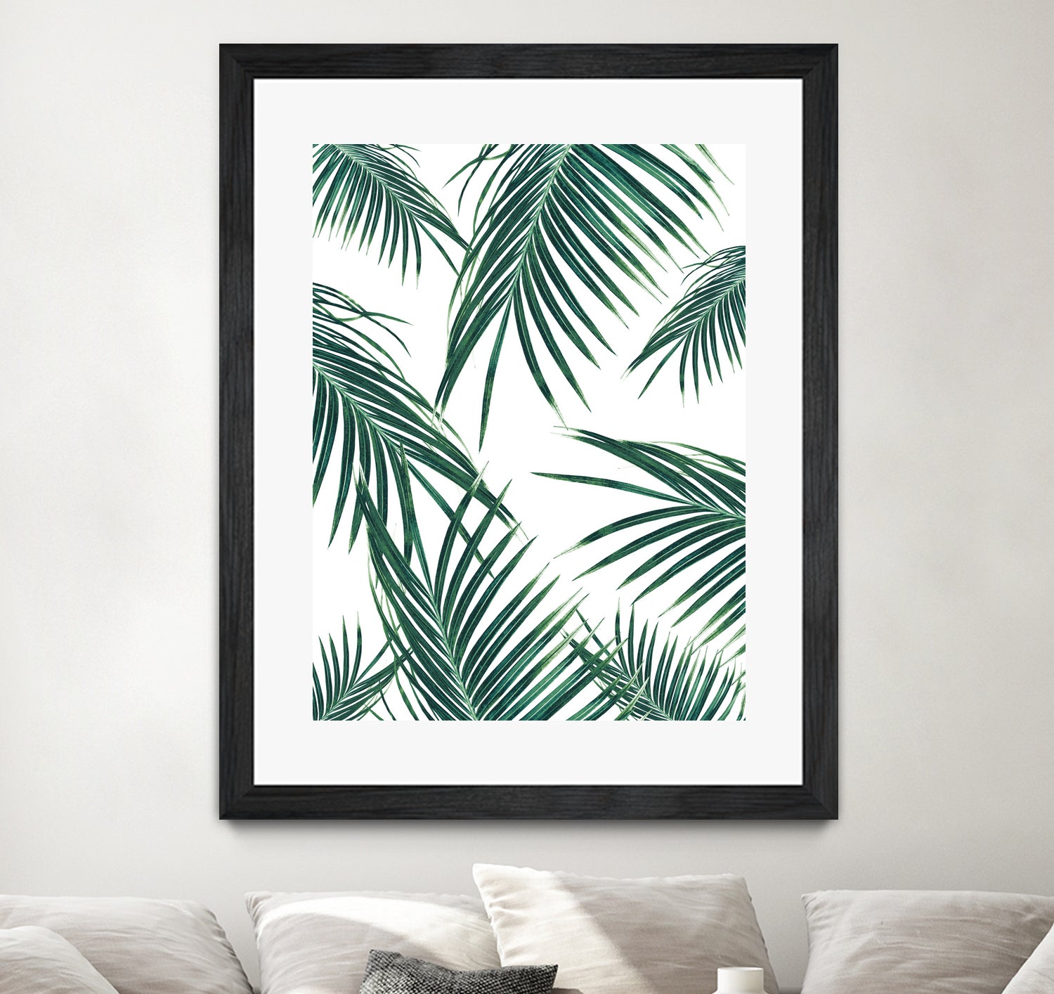 Green Palm Leaves Dream #2 #tropical #decor #art by Anita & Bella Jantz on GIANT ART - green photo illustration