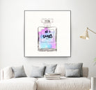 N.1 Cares Perfume-Watercolor by Oriana Cordero on GIANT ART - fuchsia digital drawing